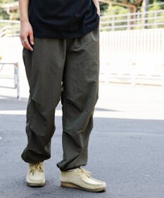 WEGO 【ウエストゴム/手洗い可】ナイロン　トラックパンツ