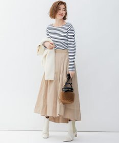 23区 L 【洗える】ライトメモリーウェザー フレアスカート