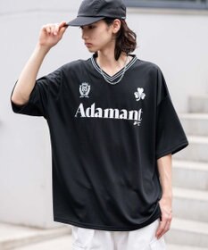 WEGO 【２点セット/ユニセックス着用ITEM/吸水速乾】アクセ付きメッシュロゴT（SS）