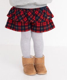 MIKI HOUSE HOT BISCUITS 【80-120cm】 チェック柄 キュロットスカート