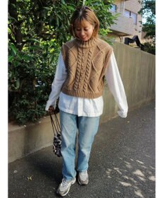 Green Parks ケーブルニットベスト