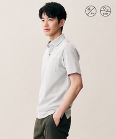 JOSEPH ABBOUD 仕事も休日も【日本素材・オーガニックコットン使用】クールビズ ダディポロ ライトグレー系