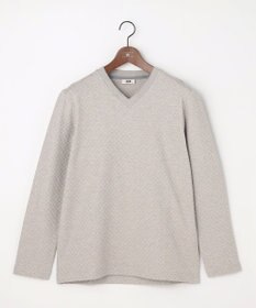 JOSEPH ABBOUD 【上質な肌触りと美しい光沢感 】ブロックリンクス 長袖Ｔシャツ　26SSモデル