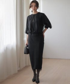 組曲 S 【WEB限定】チュールニット×リバーシブルスカート セット