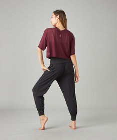 Chacott シアーリブバッククロスTシャツ