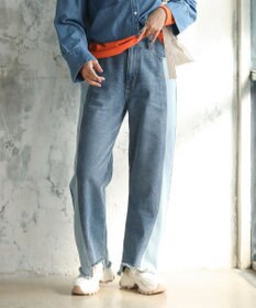 Green Parks 切り替えカーウ゛ィーデニムパンツ