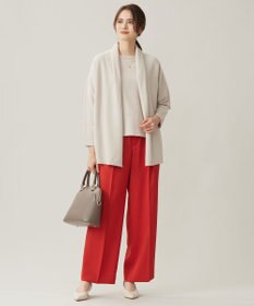 自由区 【洗える】ツイステッドダブルクロスワイドストレート パンツ