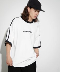 WEGO 【ユニセックス着用ITEM/MLサイズ展開】バックロゴラインリンガーT