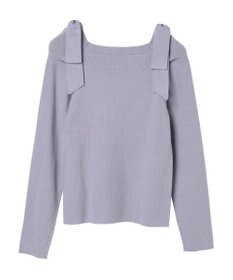 earth music&ecology 肩リボンニットプルオーバー