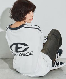 WEGO 【ユニセックス着用ITEM/MLサイズ展開】バックロゴラインリンガーT