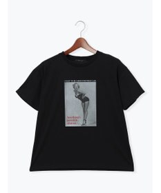Te chichi マリリンモンローモノクロフォトTシャツ