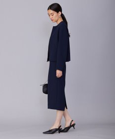 ICB L 【洗える】 ダブルクロスクレープ スカート