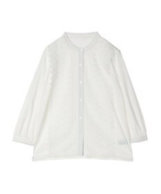 earth music&ecology フロントレースシフォンブラウス