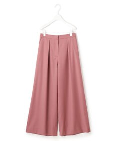 ICB L 【洗える】 ウールヴィスコースストレッチ タックパンツ