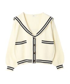 earth music&ecology セーラーニットカーディガン