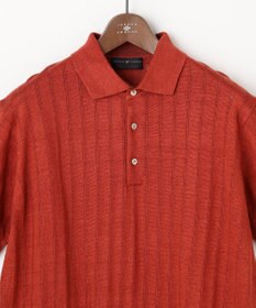 JOSEPH ABBOUD 【清涼感/洗えるリネン】フランドルリネン ニットポロ