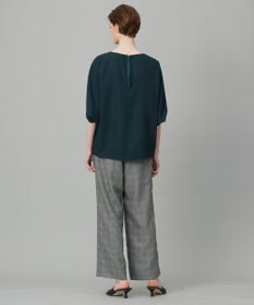 ICB 【新色追加・WEB限定カラーあり・UVケア・接触冷感・速乾・防シワ・洗える】FluidBackSatin ドルマンスリーブブラウス