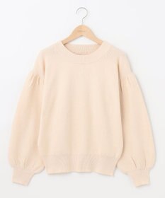 SHARE PARK LADIES ソフトタッチパフスリーブニット