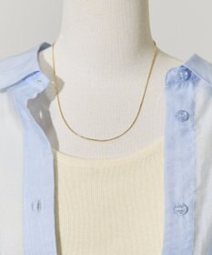 AMERICAN HOLIC ステンレス　シンプルスネークチェーンネックレス