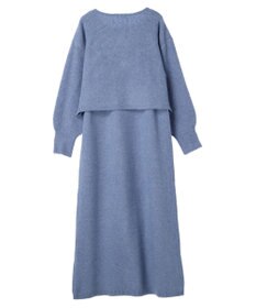 earth music&ecology Ｓｅｔ２点クロスニット＋ノースリーブニットワンピース