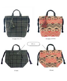 ROOTOTE 1241【巾着タイプ】LT.デリ.エスニックパターン-A