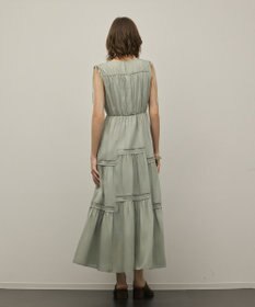 GRACE CONTINENTAL コットンシルクティアードワンピース