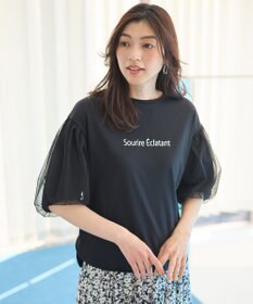 ANY 【洗濯機可/接触冷感/UVケア】エニィファンクションバルーンスリーブTシャツ