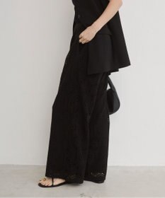WEGO 【ANGIE VINTAGE】クロシェレースワイドイージーパンツ