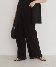 WEGO 【ANGIE VINTAGE】クロシェレースワイドイージーパンツ