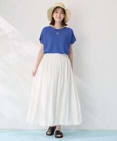 ANY 【新色追加/14色展開】アクリルガーターフレンチスリーブニット