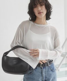 WEGO 【ANGIE VINTAGE】ワイドスリーブラメシアートップス