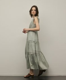 GRACE CONTINENTAL コットンシルクティアードワンピース