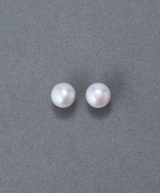 Phoebe 〈金属アレルギー対応〉シェルパール クラシックスタッドピアス 　0.8mmパール