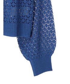 Green Parks 洗えるすかし編みニットカーディガン