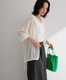 Green Parks リングドットニットパーカー
