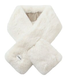 MOONBAT FURLA 【リバーシブル】フェイクファー×ダウンマフラー トリミング リバーシブル