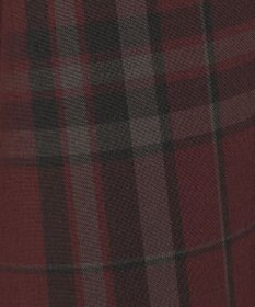 earth music&ecology バックレースアップチェックスカート