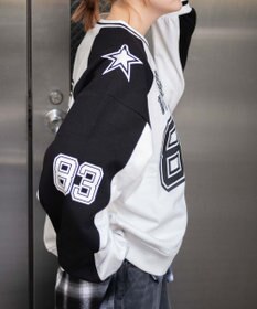 WEGO ナンバリングビッグスウェット