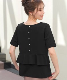 Tiaclasse 【洗える】バックフリルカットソー