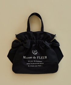 Maison de FLEUR ダブルリボン2Wayトートバッグ