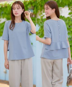 Tiaclasse 【洗える】バックフリルカットソー