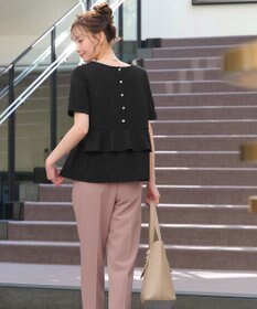 Tiaclasse 【洗える】バックフリルカットソー