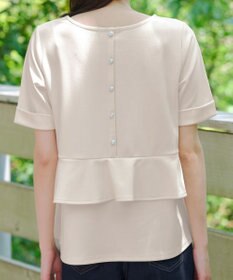 Tiaclasse 【洗える】バックフリルカットソー