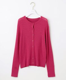 ANY SIS L ケーブルニット カーディガン