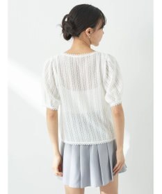 earth music&ecology コンパクトレースカーディガン