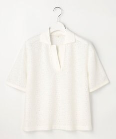 自由区 ラッセルレースジャージー トップス