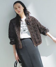 自由区 S 【SHIHOさん着用・展示会人気No.1・こだわり素材】テープエンブロイダリー ブルゾン