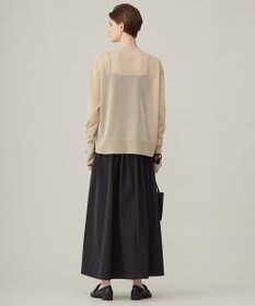 ICB 【MAG×スタイリストコラボ】シャイニーシアーニット×サテンストレートパンツ