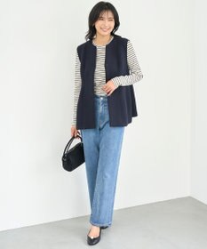 UNFILO コットンカシミヤ クルーネックカットソー