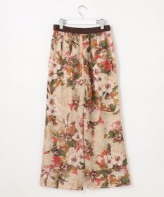自由区 ボタニカルプリントドロスト パンツ